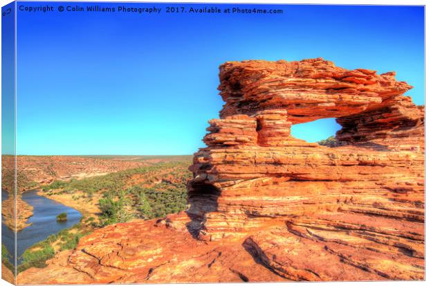 Natures Window Kalbarri National Park  2 Canvas Print by Colin Williams Photography