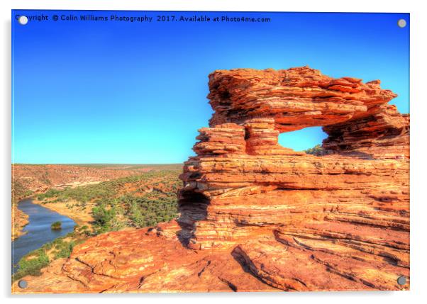 Natures Window Kalbarri National Park  2 Acrylic by Colin Williams Photography