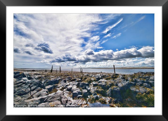 Holy Island Framed Mounted Print by David Smith