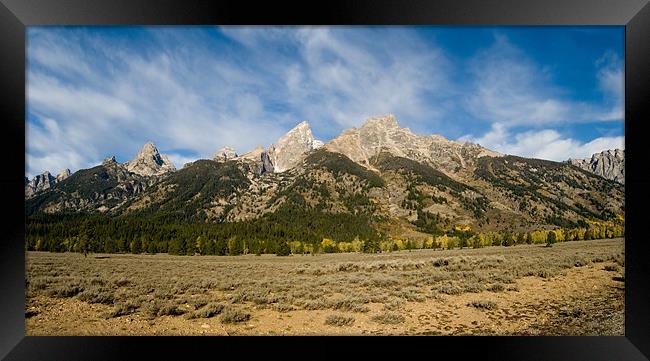 The Tetons Framed Print by Mary Lane
