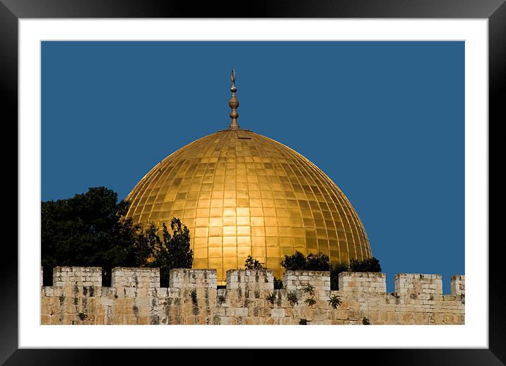 Dome of the Rock Framed Mounted Print by Mary Lane