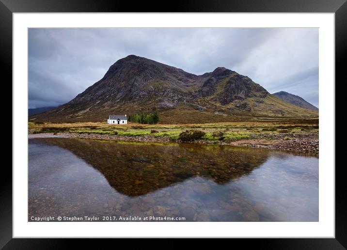 The cottage at Lagangarbh Framed Mounted Print by Stephen Taylor