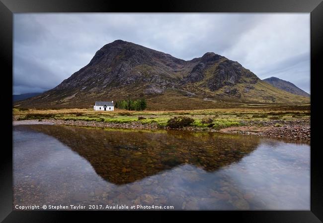 The cottage at Lagangarbh Framed Print by Stephen Taylor