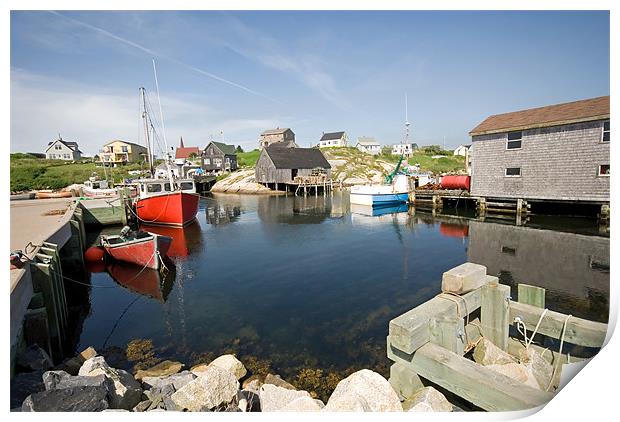 Peggys Cove Print by Mary Lane