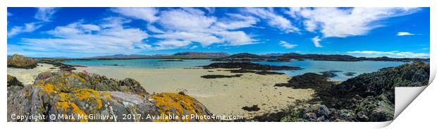 Kayaking in the Sound of Arisaig Print by Mark McGillivray