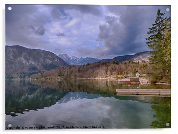 Lake Bohinj, Slovenia Acrylic by yvonne & paul carroll