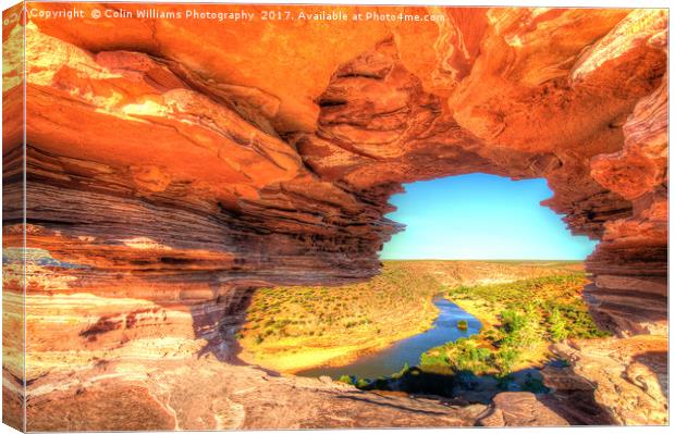 Natures Window Kalbarri National Park  3 Canvas Print by Colin Williams Photography