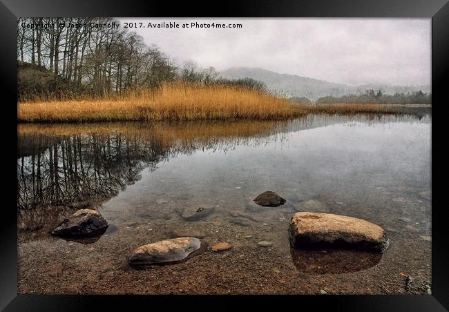 Moody Elterwater Framed Print by Jason Connolly