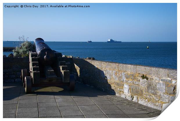 Plymouth Sound Print by Chris Day