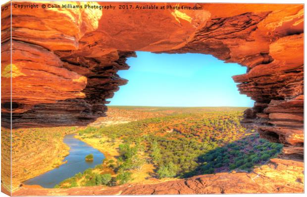Natures Window Kalbarri National Park  4 Canvas Print by Colin Williams Photography