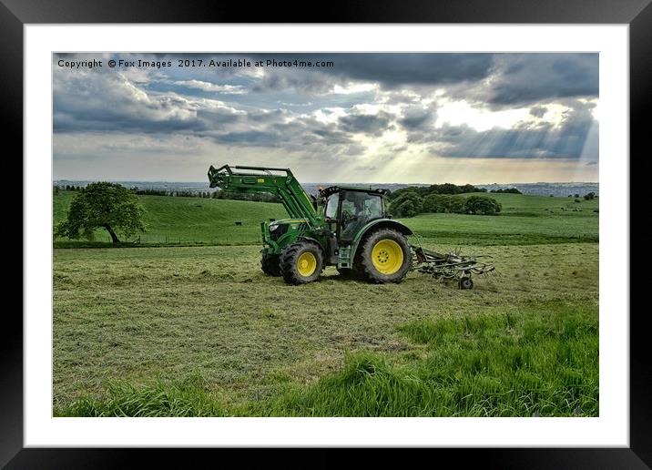 Countryside Farming Framed Mounted Print by Derrick Fox Lomax