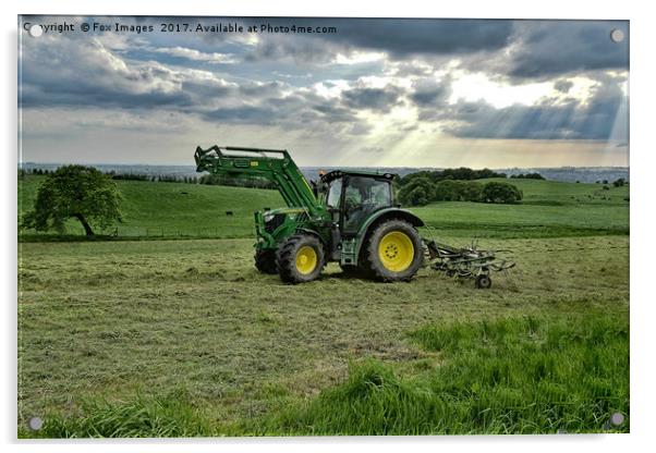 Countryside Farming Acrylic by Derrick Fox Lomax