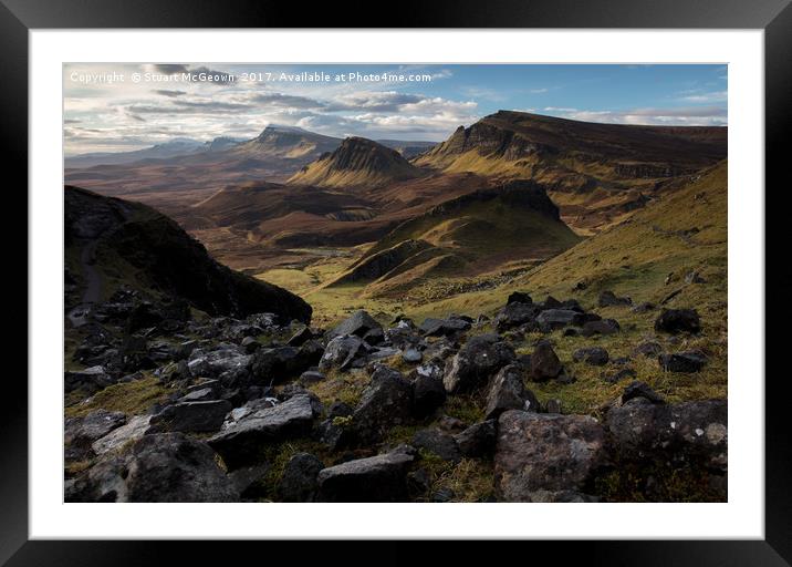 Quiraing View Framed Mounted Print by Stuart McGeown