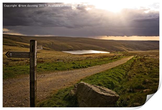 The Footpath Print by tom downing