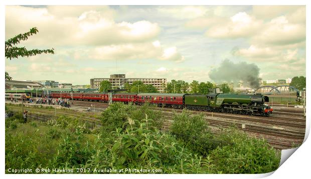 Flying Scotsman at Bristol Temple Meads  Print by Rob Hawkins