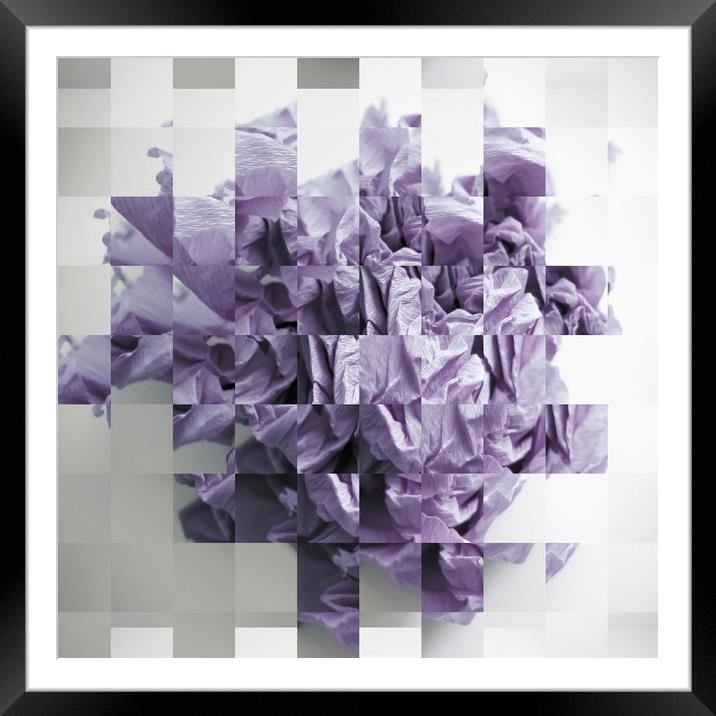 Abstract squares background Framed Mounted Print by Larisa Siverina