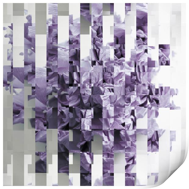 Abstract squares background Print by Larisa Siverina