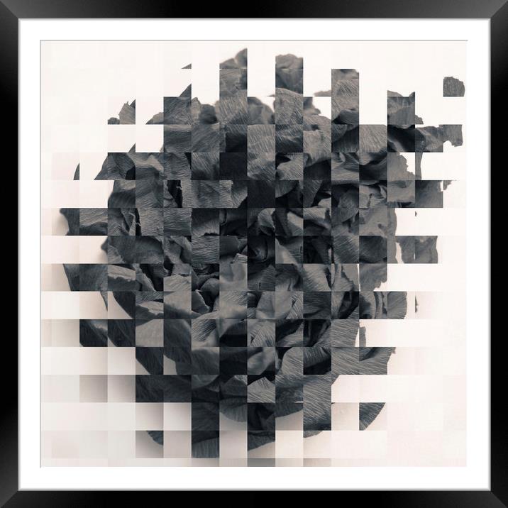 Abstract squares background Framed Mounted Print by Larisa Siverina