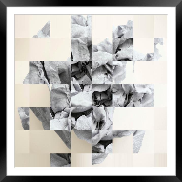 Abstract squares background  Framed Mounted Print by Larisa Siverina