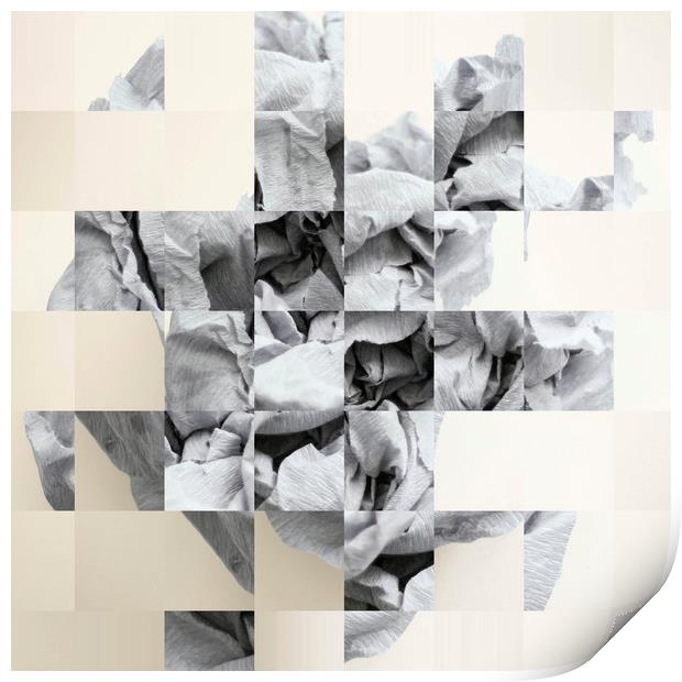 Abstract squares background  Print by Larisa Siverina