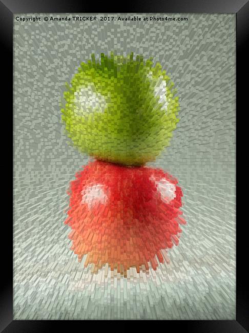 Apples  Framed Print by AMANDA TRICKER