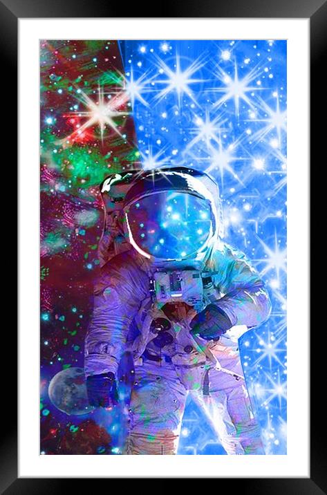 Astronaut dimensions Framed Mounted Print by Matthew Lacey