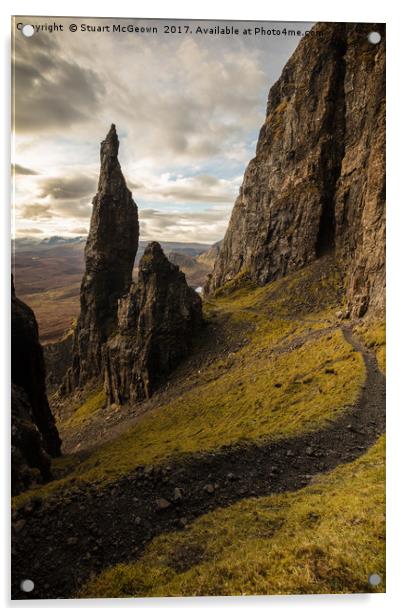 The Needle of the Quiraing Acrylic by Stuart McGeown