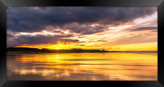 Northumberland Sunset Framed Print by Naylor's Photography