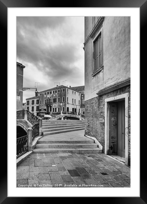 Campiello Mosca, Venice Framed Mounted Print by Ian Collins