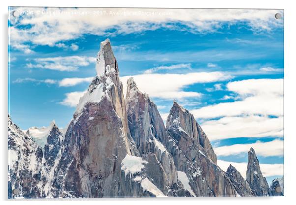 Cerro Torre Parque Nacional Los Glaciares. Argenti Acrylic by Daniel Ferreira-Leite