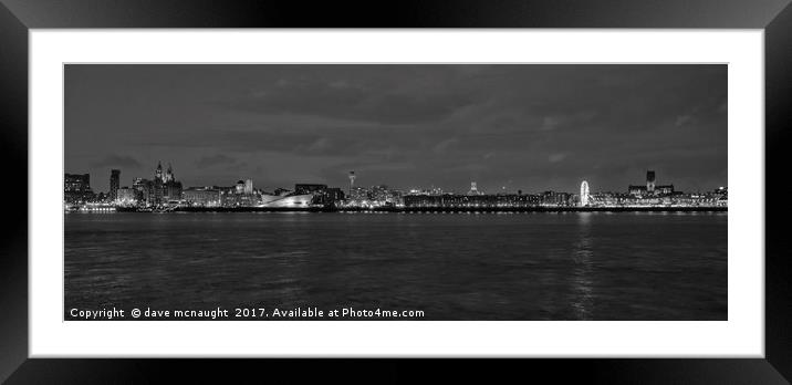 Liverpool Waterfront Framed Mounted Print by dave mcnaught