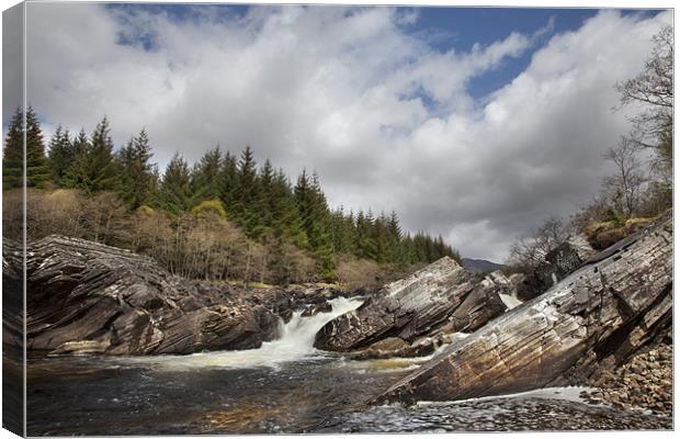 Glen Orchy River Canvas Print by Steve Glover