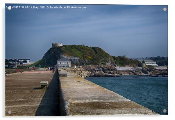 Mount Batten Plymouth Acrylic by Chris Day