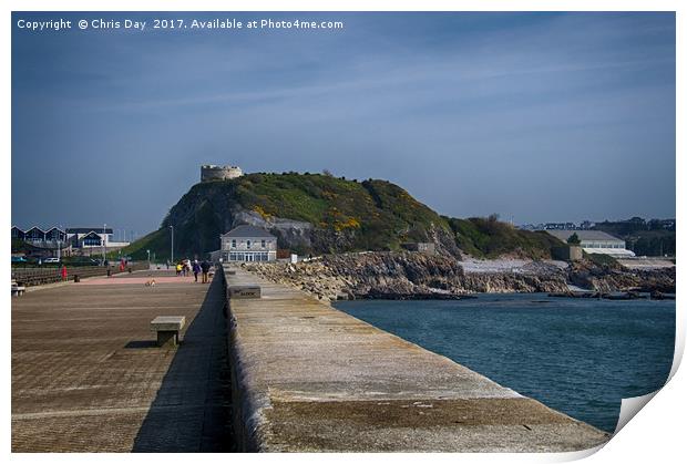 Mount Batten Plymouth Print by Chris Day