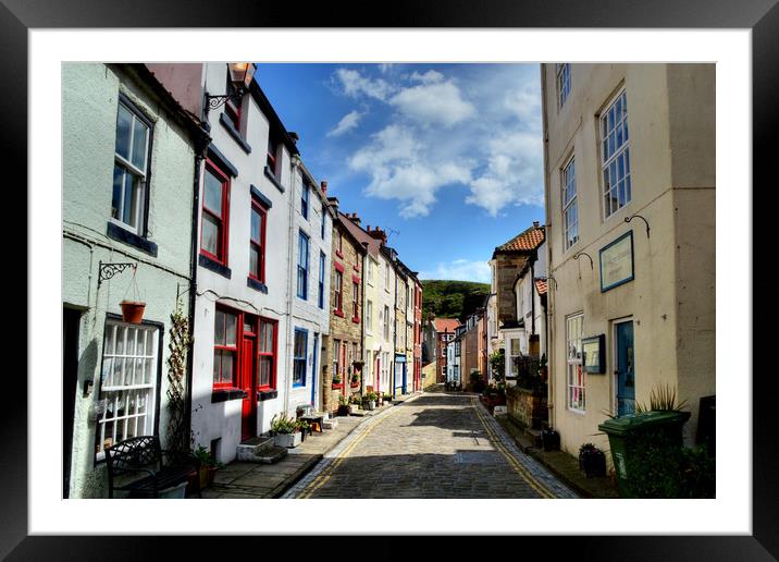 Staithes Framed Mounted Print by Sarah Couzens