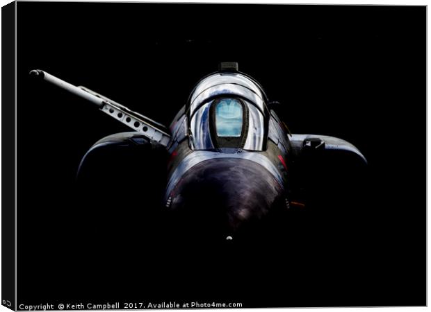RAF F-4 Phantom head-on Canvas Print by Keith Campbell