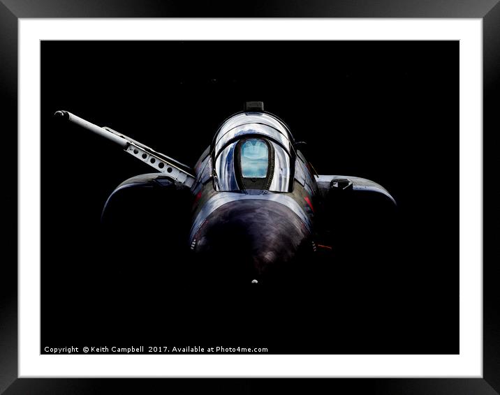 RAF F-4 Phantom head-on Framed Mounted Print by Keith Campbell