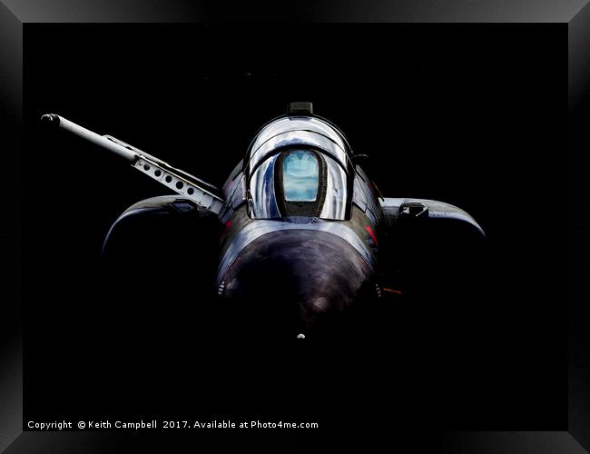 RAF F-4 Phantom head-on Framed Print by Keith Campbell