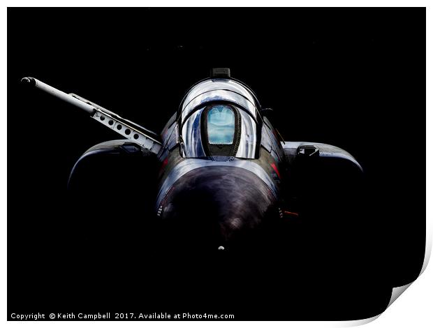 RAF F-4 Phantom head-on Print by Keith Campbell