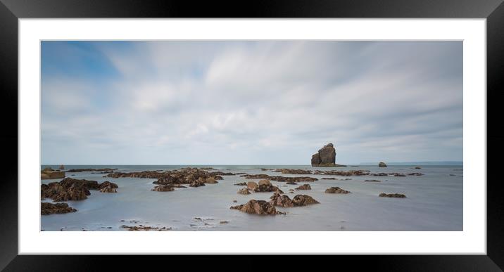 thurlstone rock Framed Mounted Print by kevin murch