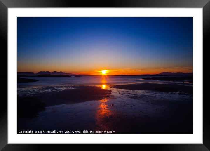 Arisaig Sunset Framed Mounted Print by Mark McGillivray