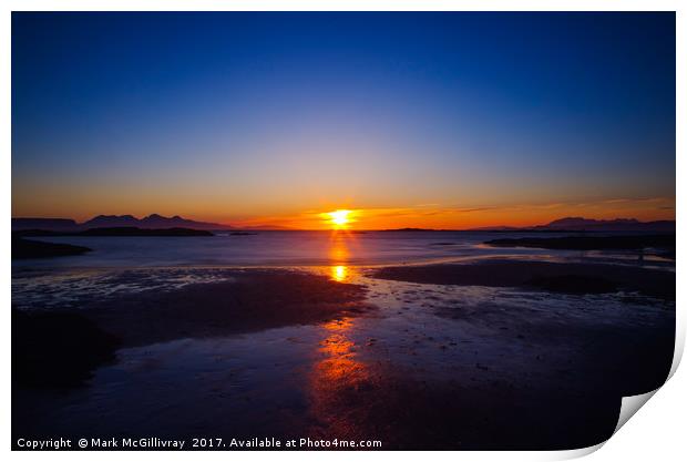 Arisaig Sunset Print by Mark McGillivray