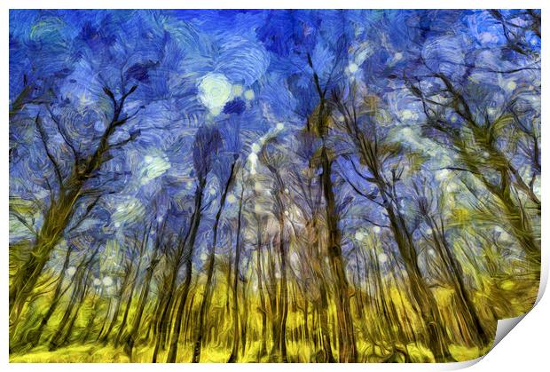 Vincent Van Gogh Forest Art Print by David Pyatt