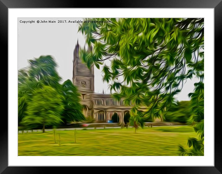 St Marys Church. Thornbury. (Digital Art) Framed Mounted Print by John Wain