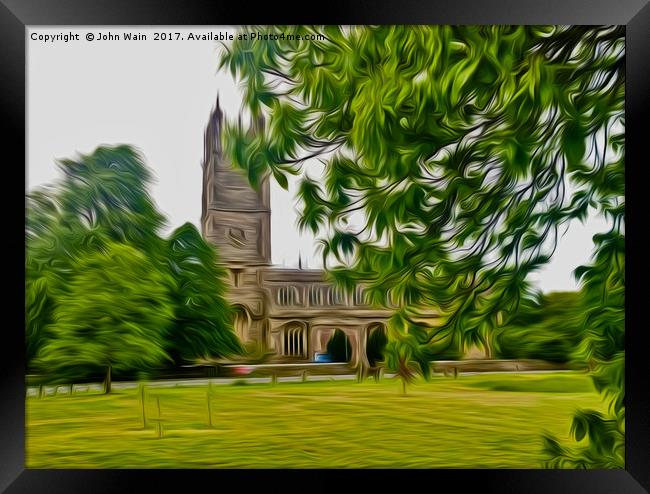 St Marys Church. Thornbury. (Digital Art) Framed Print by John Wain