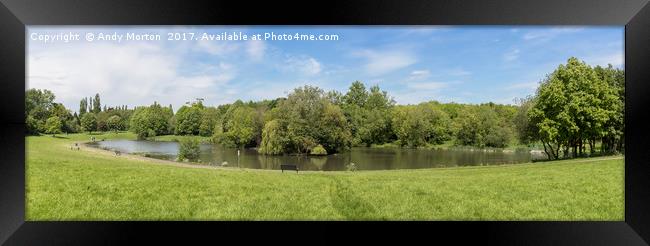 Braunstone Park, Leicester Framed Print by Andy Morton