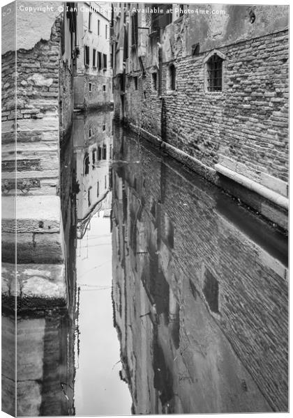 Reflection, Venice Canvas Print by Ian Collins