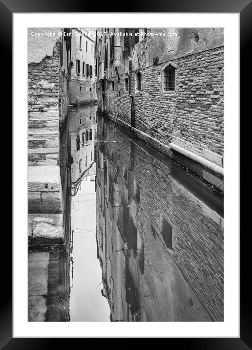 Reflection, Venice Framed Mounted Print by Ian Collins