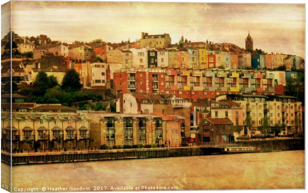 Bristol's Baltic Wharf. Canvas Print by Heather Goodwin