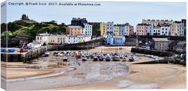 Tenby Harbour, Wales, UK Canvas Print by Frank Irwin